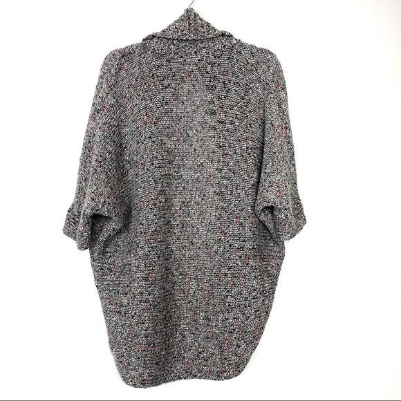 Knox Rose Gray Multicolored Longline Open Cardigan - Picture 3 of 5